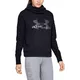 Women’s Hoodie Under Armour Cotton Fleece Sportstyle Logo - Black