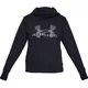 Women’s Hoodie Under Armour Cotton Fleece Sportstyle Logo - Black