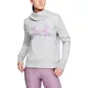 Dámská mikina Under Armour Cotton Fleece Sportstyle Logo Hoodie - White/Peach Horizon/After Burn