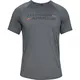 Pánske tričko Under Armour MK1 SS Wordmark - Black - Pitch Gray