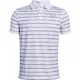 Chlapecké triko Under Armour Tour Tips Stripe Polo - Petrol Blue - White