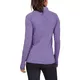 Dámske tričko Under Armour Tour Tips 1/4 Zip - Purple Luxe Medium Heather