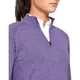 Dámske tričko Under Armour Tour Tips 1/4 Zip - Purple Luxe Medium Heather