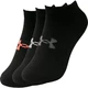 Women’s No-Show Socks Under Armour Essential – 6-Pack - Washed Blue - Black