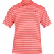 Pánske tričko Under Armour Performance Polo 2.0 Divot Stripe - S - Blitz Red