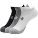 Unisex No-Show Socks Under Armour HeatGear Performance Tech – 3-Pack - Steel - Steel