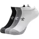 Unisex No-Show Socks Under Armour HeatGear Performance Tech – 3-Pack - Steel