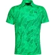 Pánske tričko s límcom Under Armour Vanish Jacquard Polo - Black - Vapor Green
