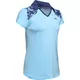 Dámske tričko Under Armour Zinger Blocked Polo - S - Blue Frost