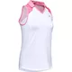 Dámské tílko s límečkem Under Armour Zinger Sleeveless Blocked Polo - White - White