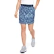 Women’s Golf Skirt Under Armour Links Woven Printed Skort - Lipstick - Blue Frost