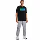 Men’s T-Shirt Under Armour Team Issue Wordmark SS - Halo Gray - Black