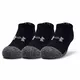 Youth HeatGear No-Show Socks Under Armour – 3-Pack - Black - Black