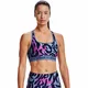 Sports Bra Under Armour Crossback Mid Print - Mineral Blue