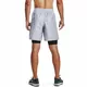 Men’s Woven Emboss Shorts Under Armour - Concrete/Phoenix Fire