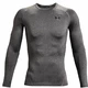 Men’s Compression T-Shirt Under Armour HG Armour Comp LS - Red - Carbon Heather