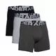 Boxerky Under Armour Charged Cotton 6in 3ks - Black - Mod Gray Medium Heather