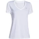 Women’s V-Neck T-Shirt Under Armour Tech SSV – Solid - White - White