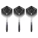 Dart Shafts & Flights Unicorn Gripper 4 Elements Combo - Black Icestorm