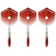 Dart Shafts & Flights Unicorn Gripper 4 Elements Combo - Black Icestorm - Red Firestorm