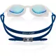 Swimming Goggles Aqua Speed Vortex Mirror - White/Blue/Rainbow Mirror