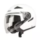 Kask motocyklowy otwarty W-TEC NK-617 z blendą - White Shine