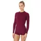 Women’s Long-Sleeved T-Shirt Brubeck Active Wool - Plum - Plum