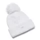 Women’s Pom Beanie Under Armour Halftime Ribbed - Black - White