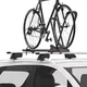 Rooftop Upright Bike Mount Yakima HighRoad Silver