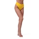High Waist Bikini Bottom Nebbia Sporty 555 - Dark Green - Yellow