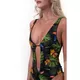 Women’s One-Piece Swimsuit Nebbia High Energy Monokini 560 - Jungle Green