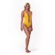 Dámske jednodielne plavky Nebbia High Energy Monokini 560 - Jungle Green - Yellow