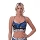 Women’s Bra Top Nebbia Earth Powered 565 - Volcanic Black - Ocean Blue