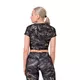 Crop top Nebbia Active 568 - Vulkanikus Fekete