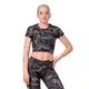 Dámsky crop top Nebbia Active 568 - Volcanic Black