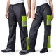 Pláštěnkové moto kalhoty W-TEC Colnari - černá-fluo zelená - černá-fluo zelená