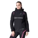 Dámská softshellová moto bunda W-TEC Annorack Lady - černo-písková - černo-růžová