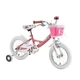 Detský bicykel DHS 1402 Miss Fourteen 14" - model 2014 - biela - ružová