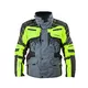 Moto jakna W-TEC Astair - črno-siva-zelena - črno-siva-zelena