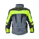 Moto jakna W-TEC Astair - črno-siva-zelena