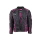 Women’s Moto Jacket W-TEC Calvaria NF-2406 - Black-Pink with Graphics