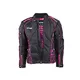 Women’s Moto Jacket W-TEC Calvaria NF-2406 - Black-White with Graphics