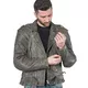 W-TEC NF-1127 Herren Leder-Motorradjacke - braun