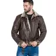 W-TEC NF-1125 Herren Leder-Motorradjacke - braun