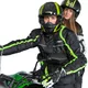 Men’s Long Moto Jacket W-TEC Glomnitz - Black-Green