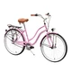 Dámsky mestský bicykel DHS Cruiser 2602 - model 2014 - ružová - ružová