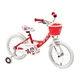 Children bike DHS 1602 Miss Sixteen 16" - model 2014 - White - Red