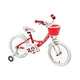 Kids bike DHS Miss Sixteen 1604 16" - model 2015 - White - Red