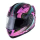 Výklopná moto prilba W-TEC YM-925 Magenta - 2. akosť