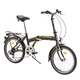 Skladací bicykel DHS Folder 2026 - model 2014 - čierno-žltá